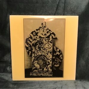 Abstract Unique Decorative Tile 8”x8” Art Tiles,  Venezuela Yellow black&white